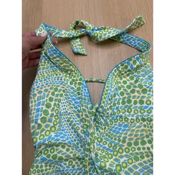 Trina Turk Spa & Swim Collection One Piece Halter Swimsuit Size 6 Xx1346 - Picture 8 of 10